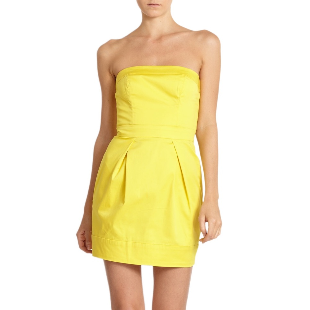 French Connection: Yellow “tulip” dress - like new